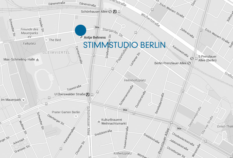 Google Maps Stimmstudio Antje Behrens Berlin